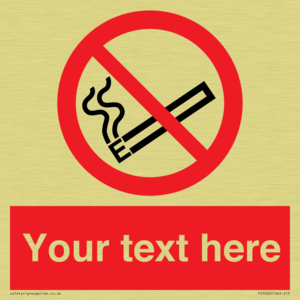 Custom No E-cigarettes / Vaping Sign